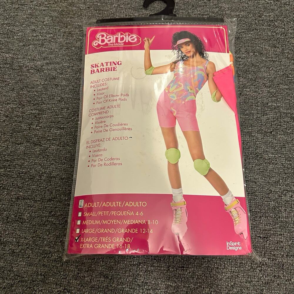Skating Barbie Halloween Costume Barbie The Movie Womens XL In Spirit